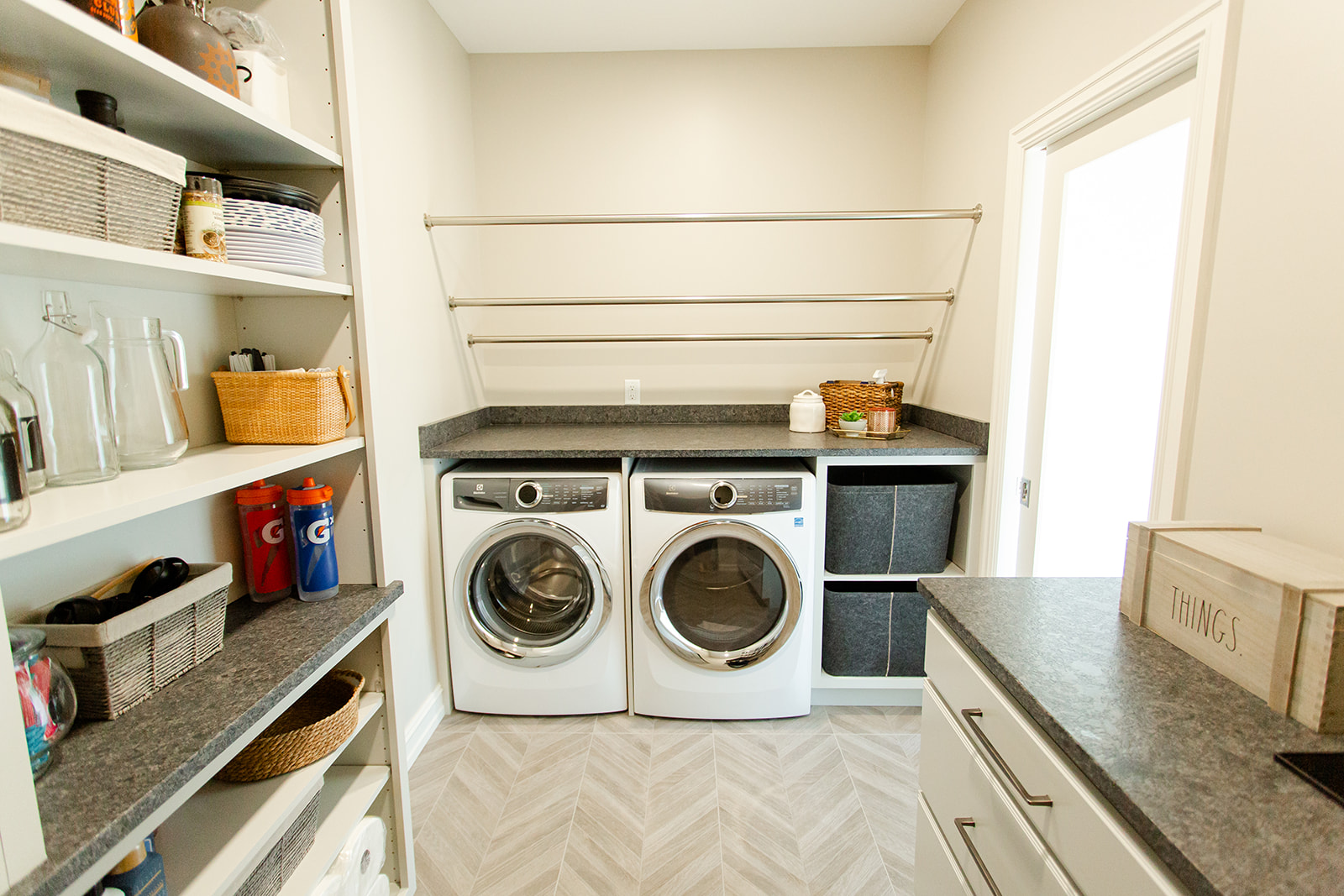 Fresh and Functional Laundry Room - Delish & Decor